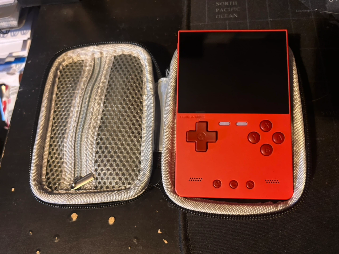 Trimui Smart Red Handheld Console with Case