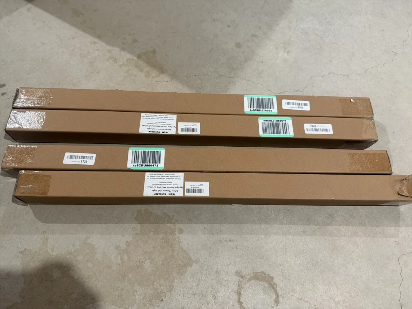 New in box! Modern 32in LED Indoor Wired Wall Sconce Light image indicator(10)