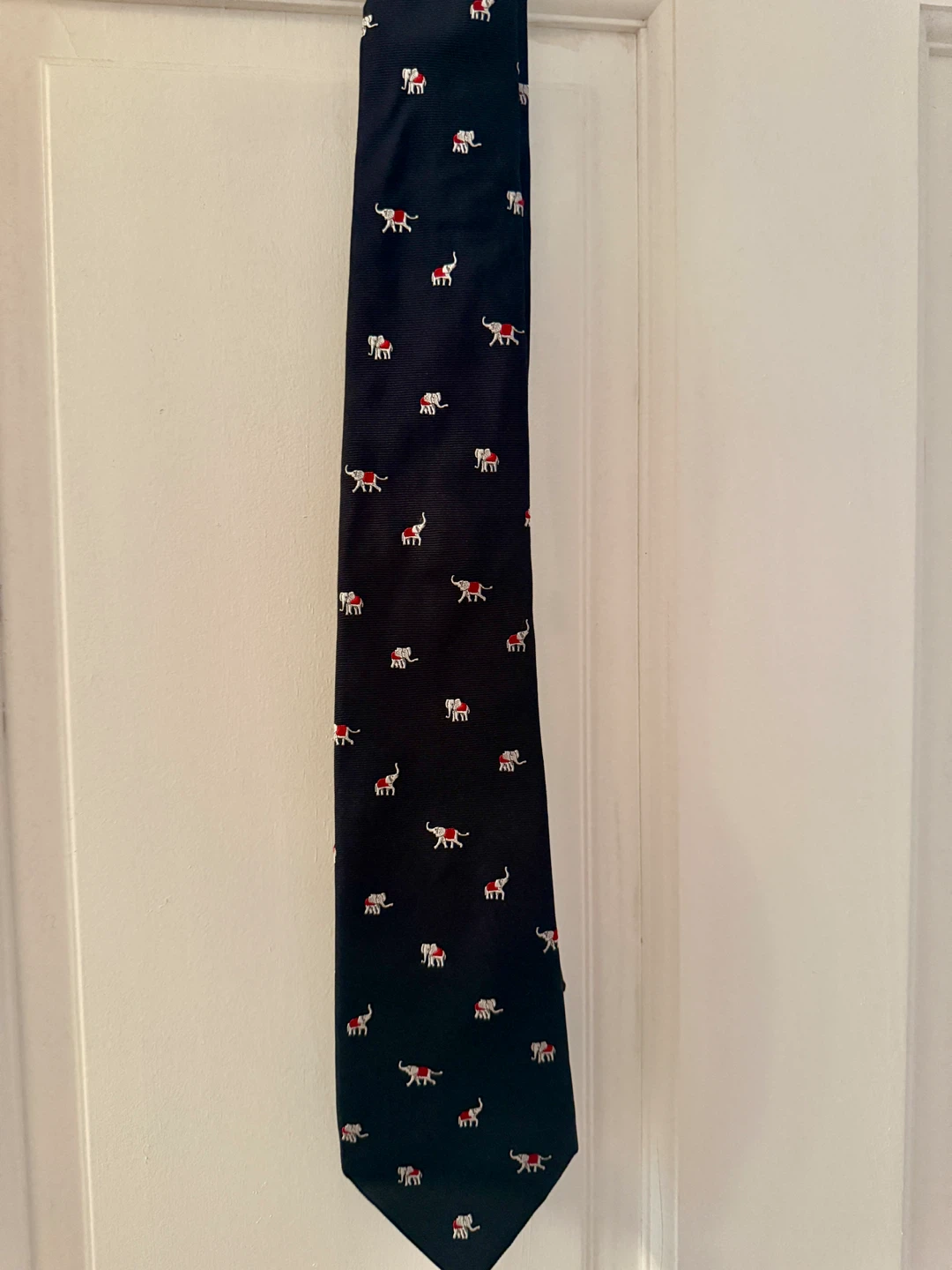 Harvie & Hudson Elephant Print Tie