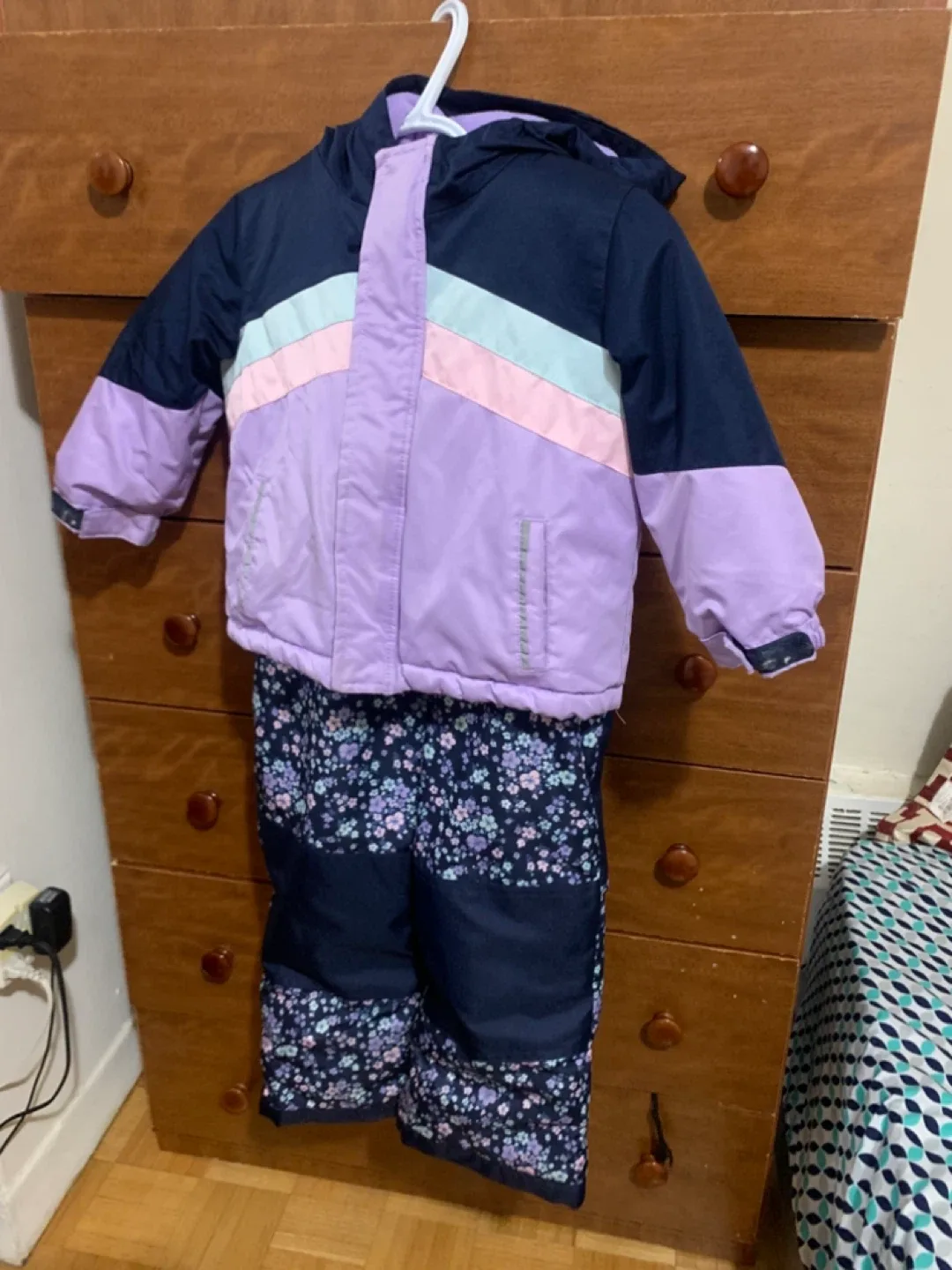 George 4T Snowsuit - Lilac/Floral image indicator(2)