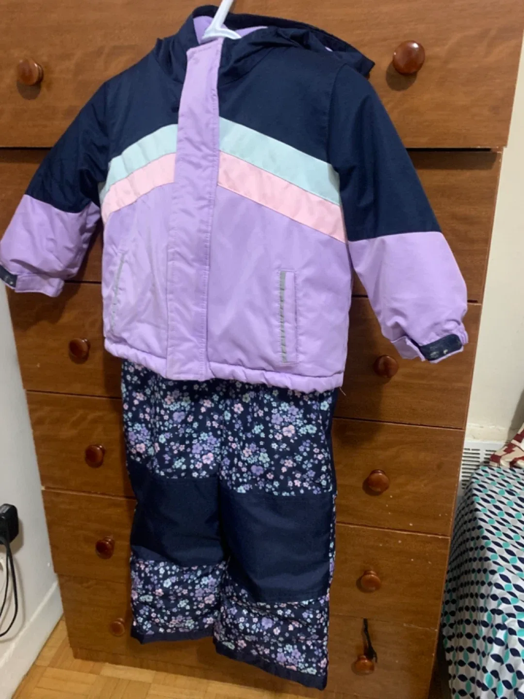 George 4T Snowsuit - Lilac/Floral thumbnail
