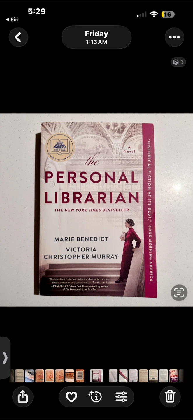 The Personal Librarian Best Selling Paperback Book