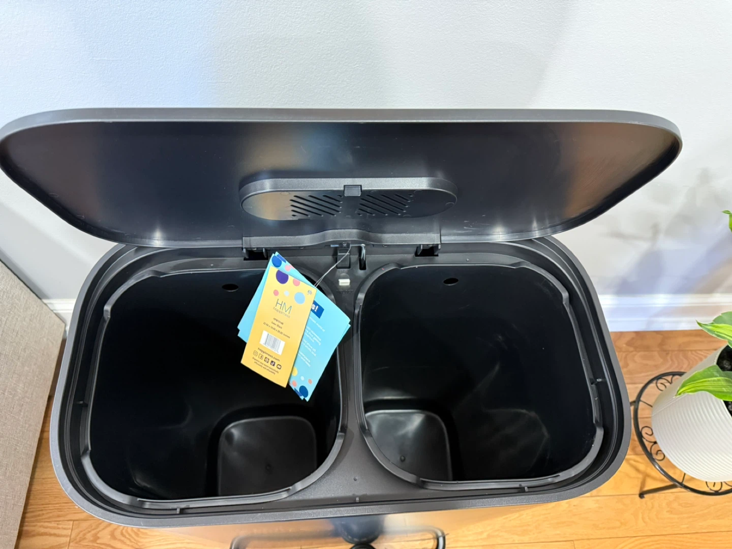 Happimess Dual Compartment Trash Can - photo 2