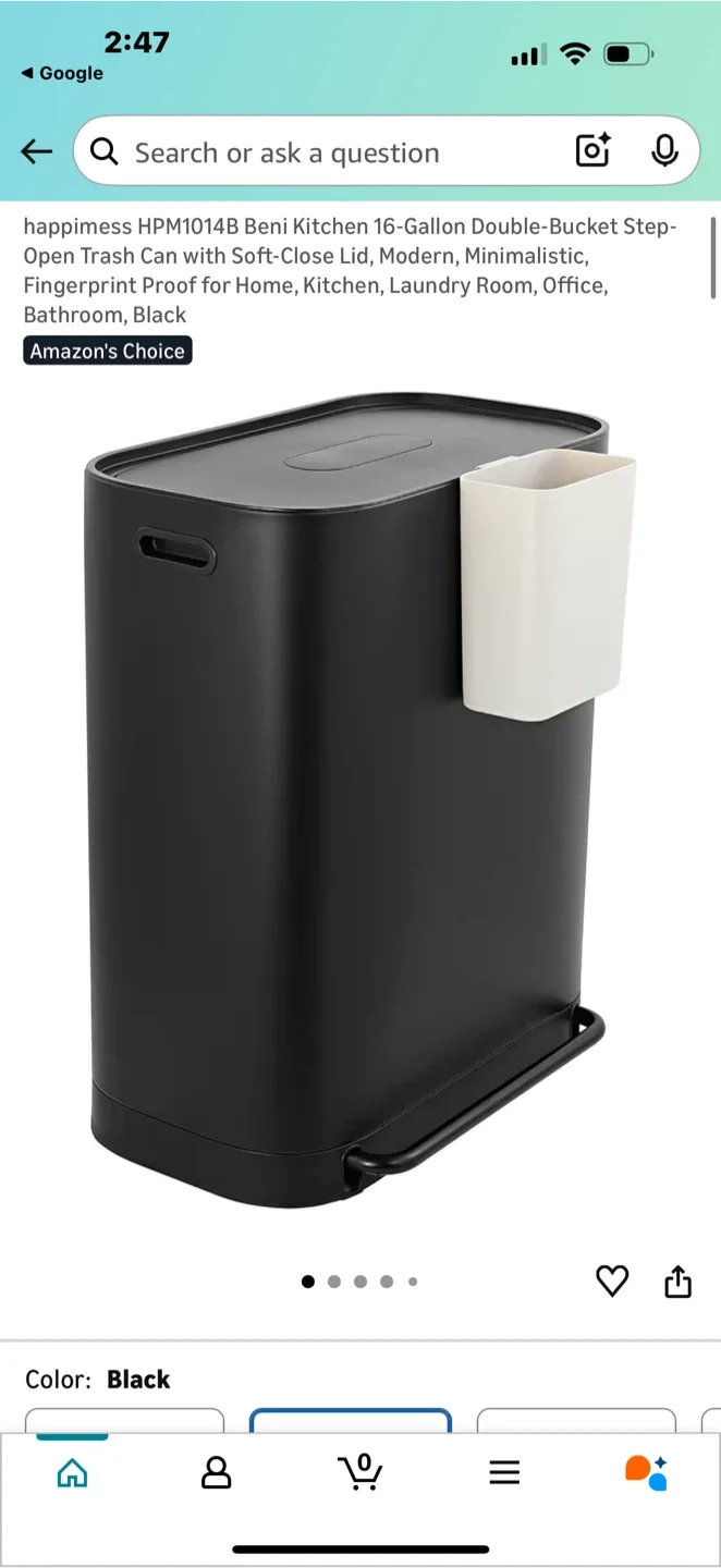 Happimess Dual Compartment Trash Can image indicator(9)
