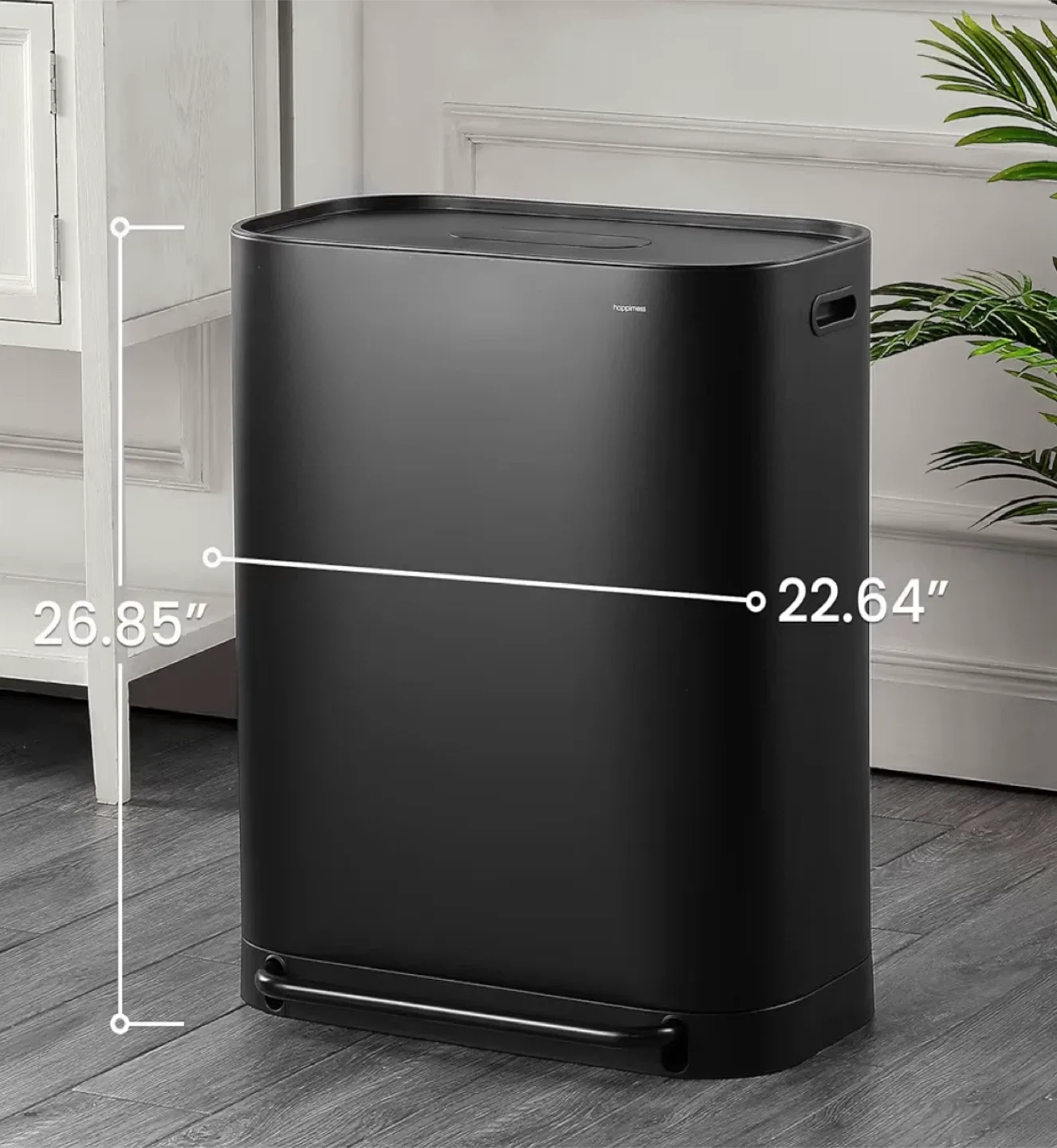 Happimess Dual Compartment Trash Can image indicator(7)