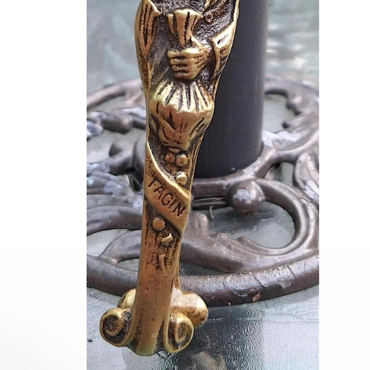 1900 Brass Charles Dickens Oliver Twist Nutcracker image indicator(6)