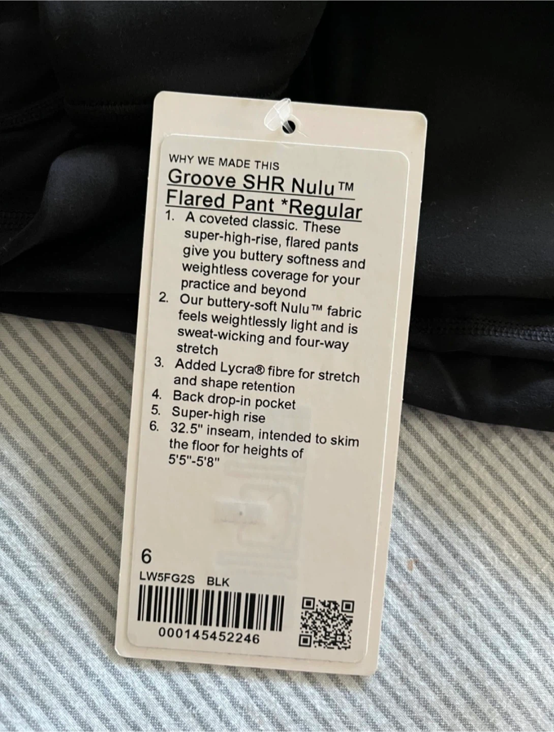 NWT Lululemon Groove Nulu Super-High-Rise Flared Pant - Black - photo 2