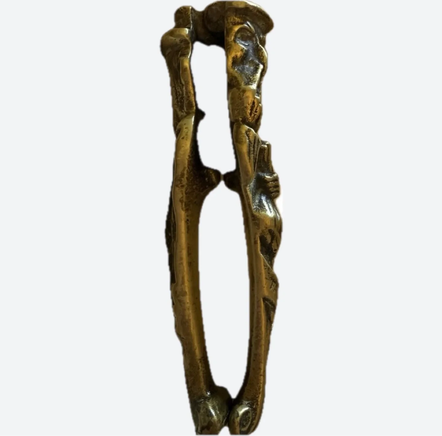 1900 Brass Charles Dickens Oliver Twist Nutcracker image indicator(2)