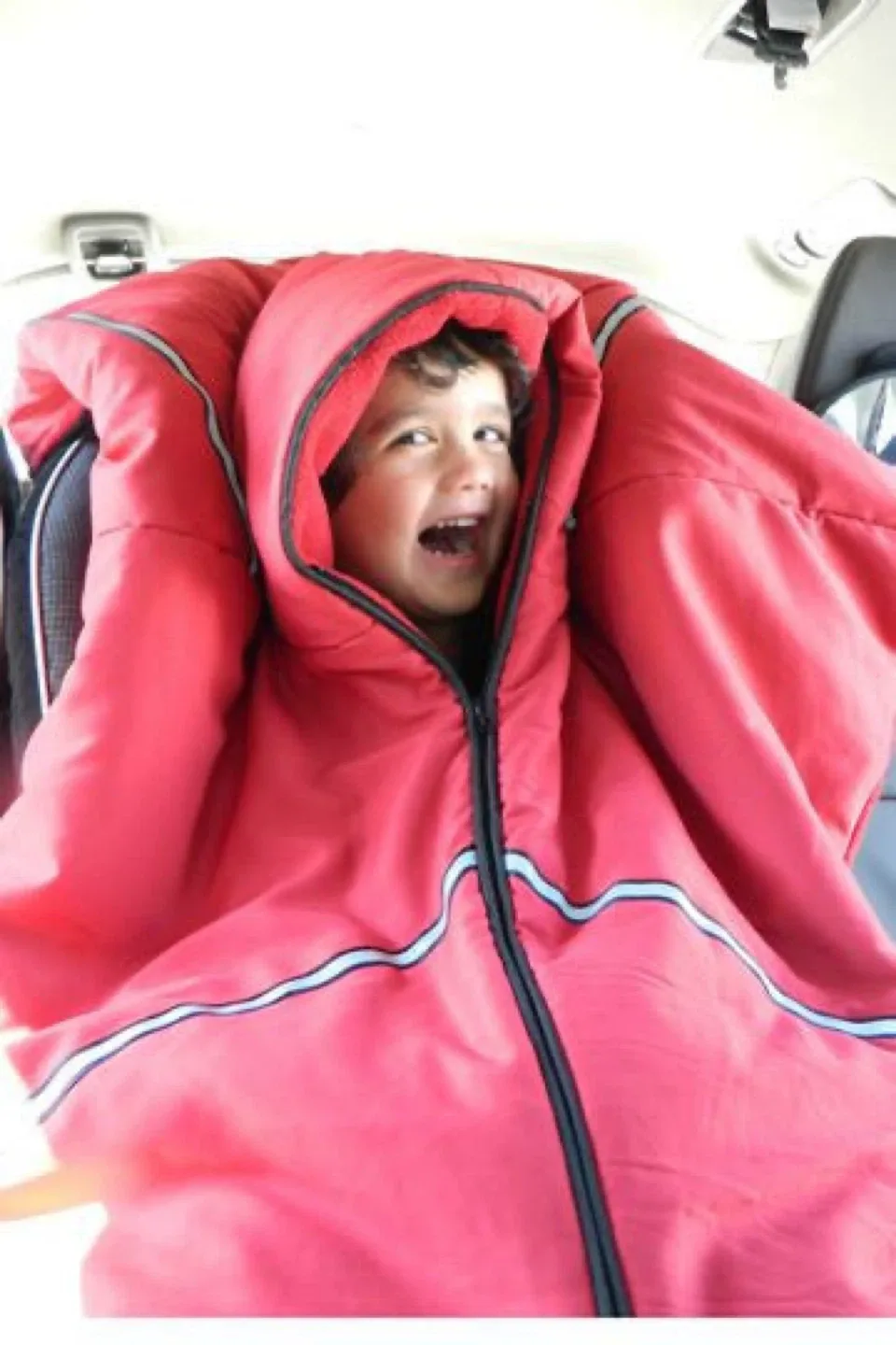 Winter Poncho and Car Seat Cover - Baby Parka image indicator(2)