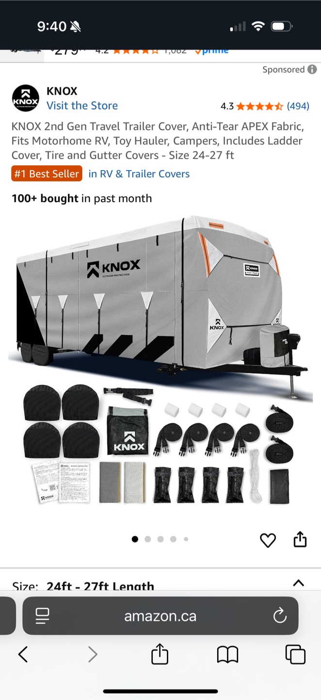 KNOX 2nd Gen Travel Trailer Cover (24-27 ft) - photo 3