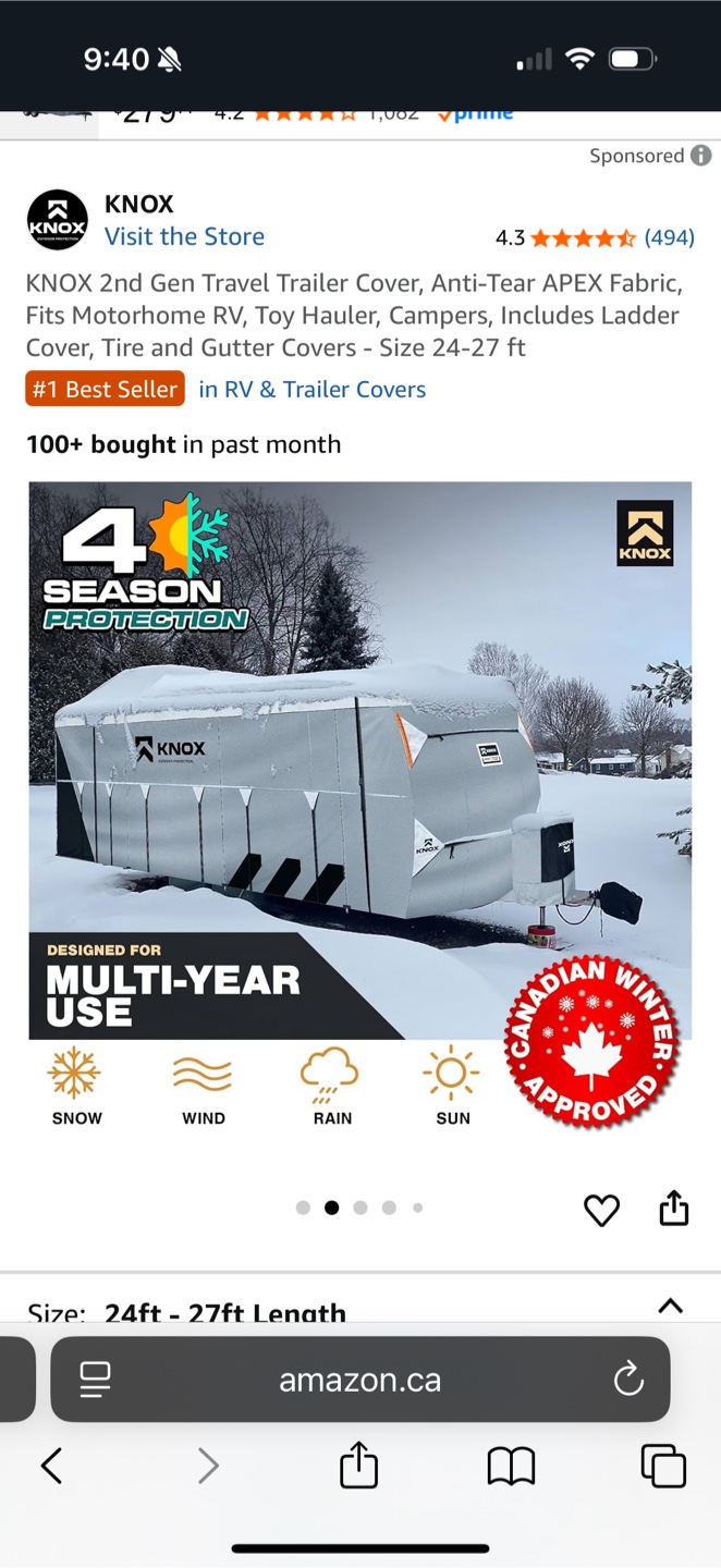 KNOX 2nd Gen Travel Trailer Cover (24-27 ft) - photo 2