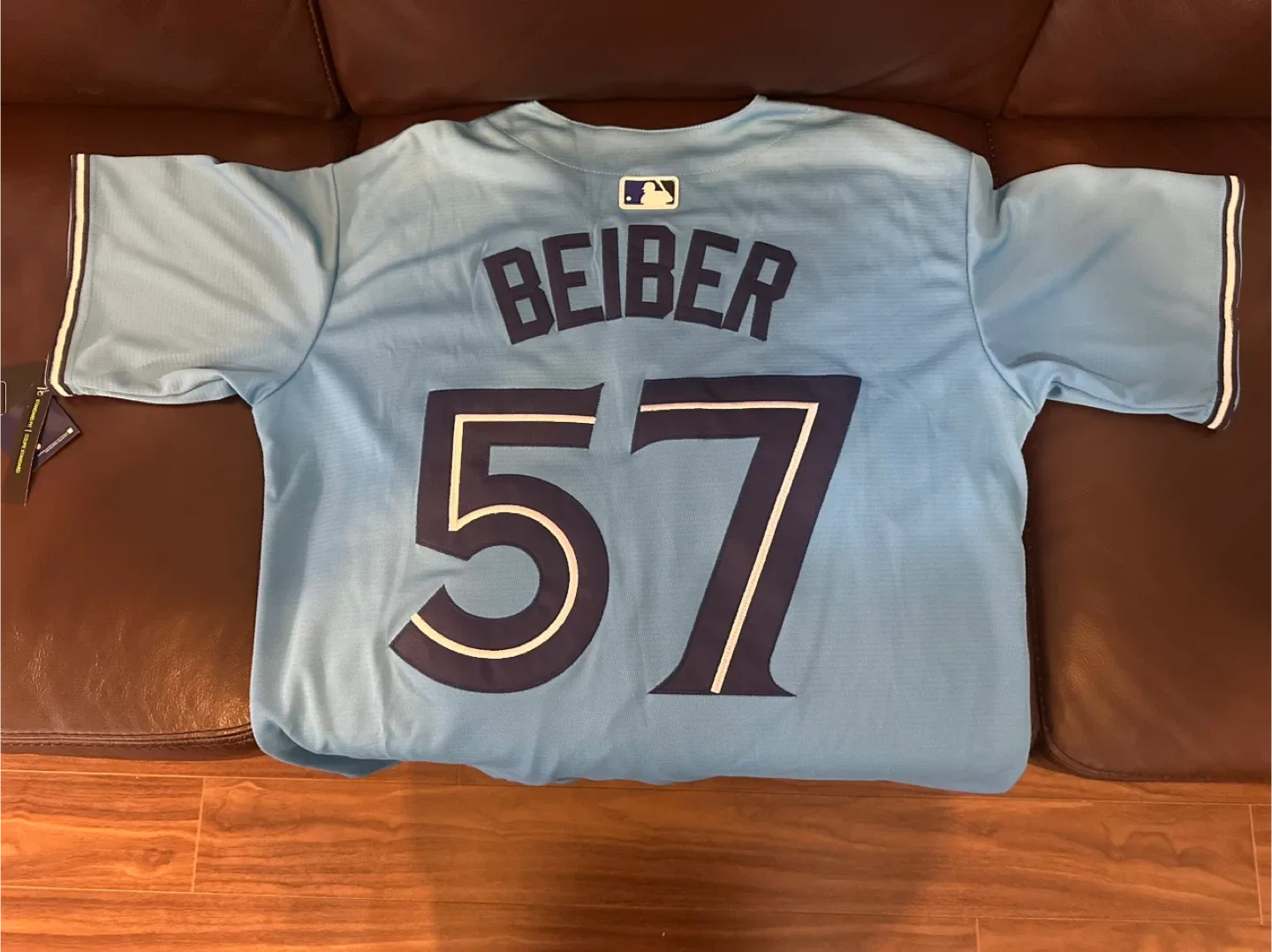 Nike Blue Jays Beiber #57 Jersey NEW  - Size L image indicator(3)