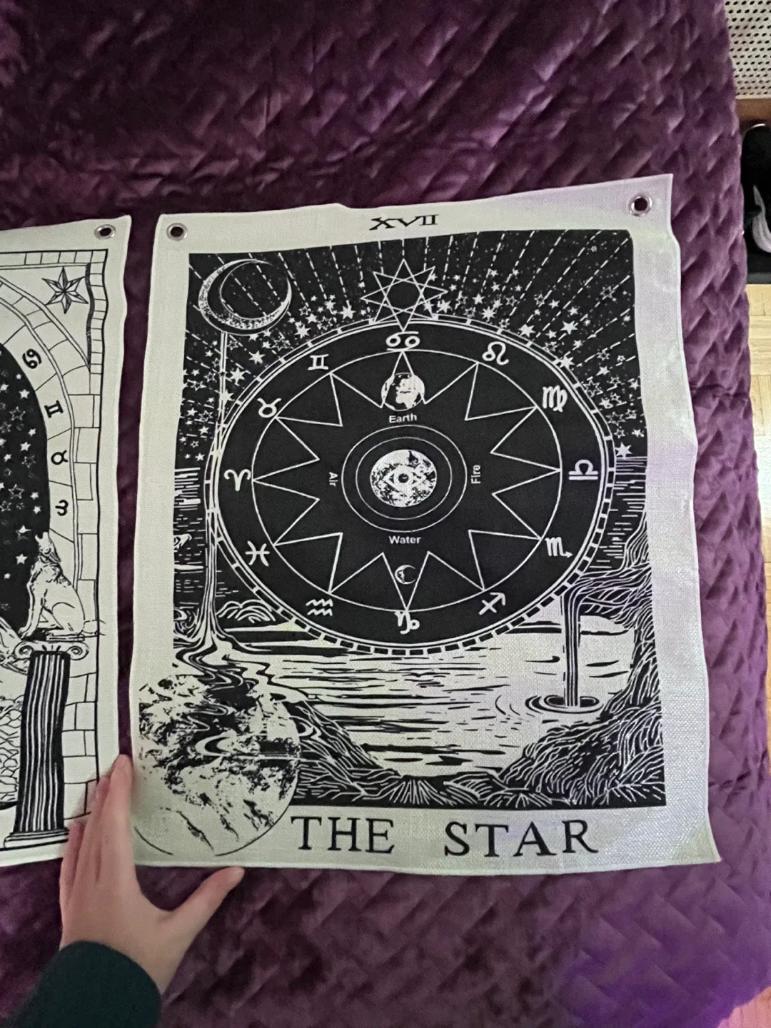 Tarot Card Tapestries - The Moon, The Star, The Sun image indicator(4)