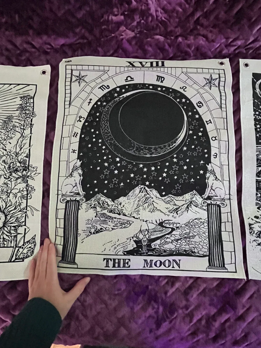 Tarot Card Tapestries - The Moon, The Star, The Sun image indicator(3)