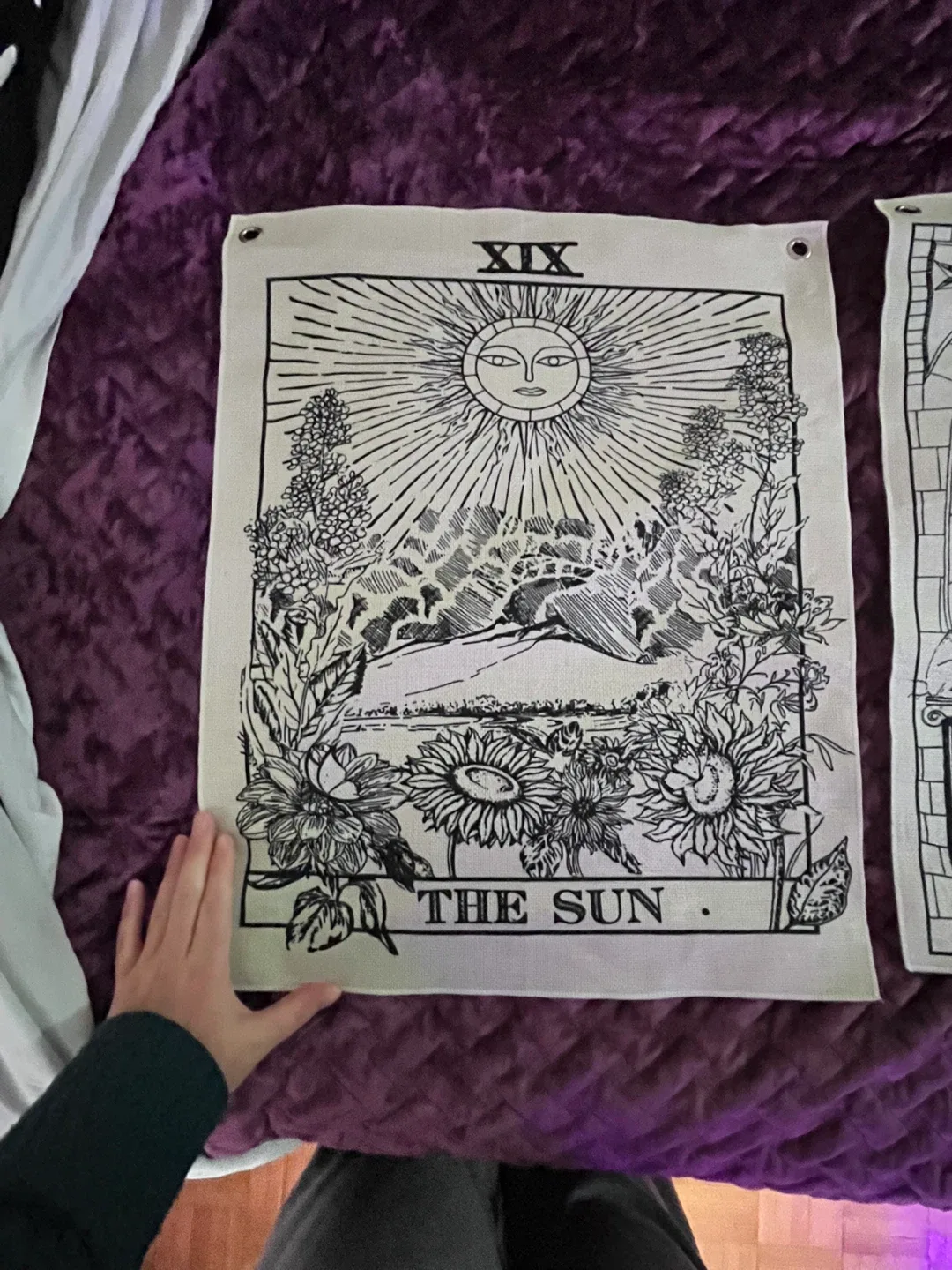 Tarot Card Tapestries - The Moon, The Star, The Sun image indicator(2)
