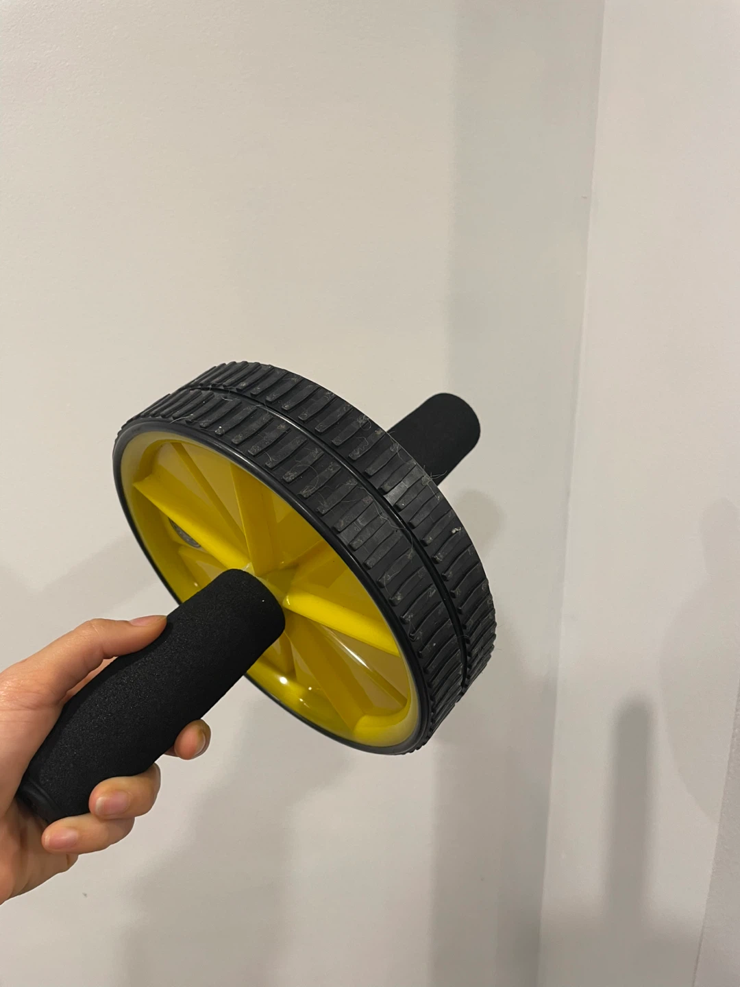 Ab Roller Wheel - Yellow and Black