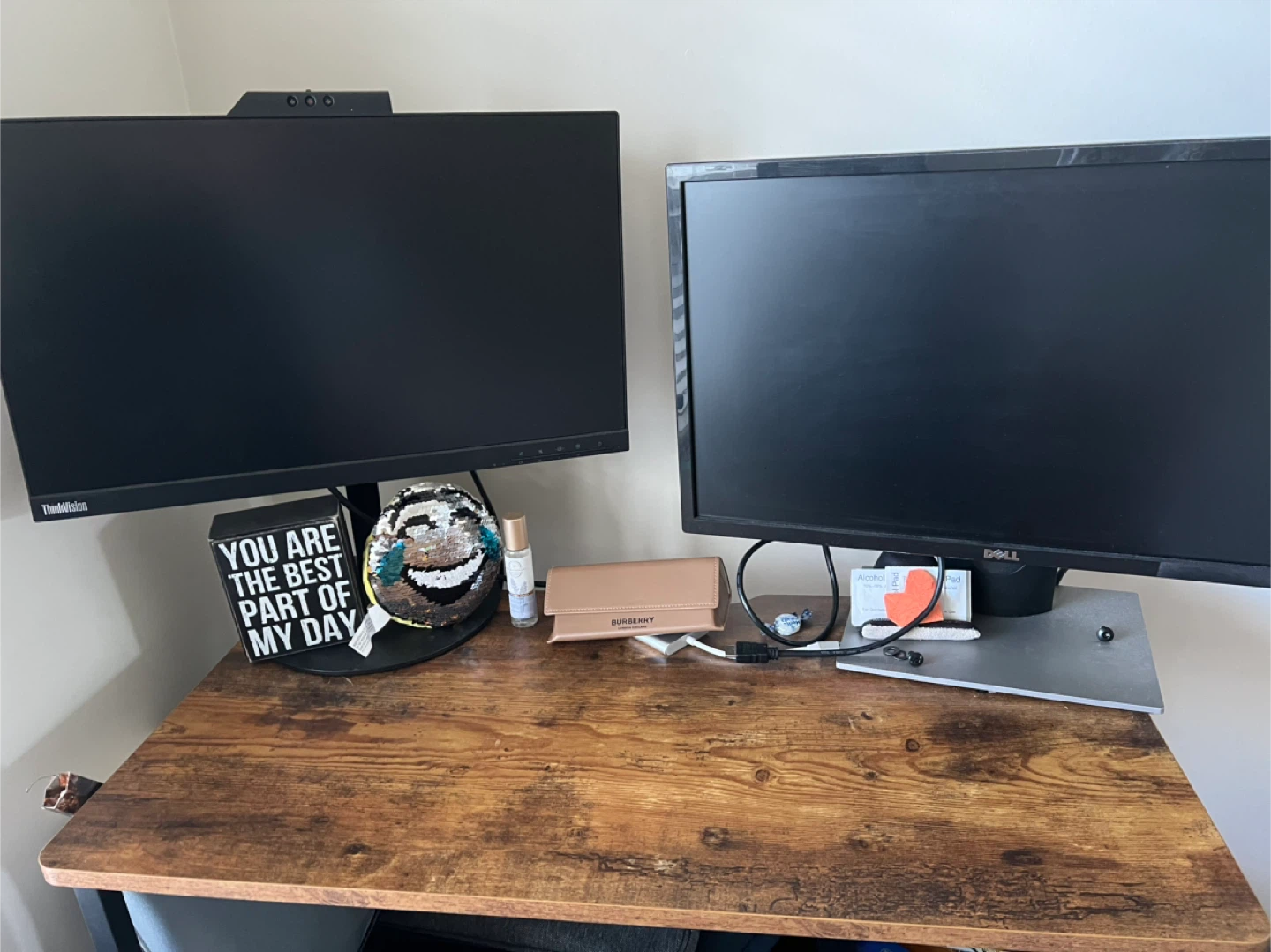 Rustic Brown Computer Desk with Storage