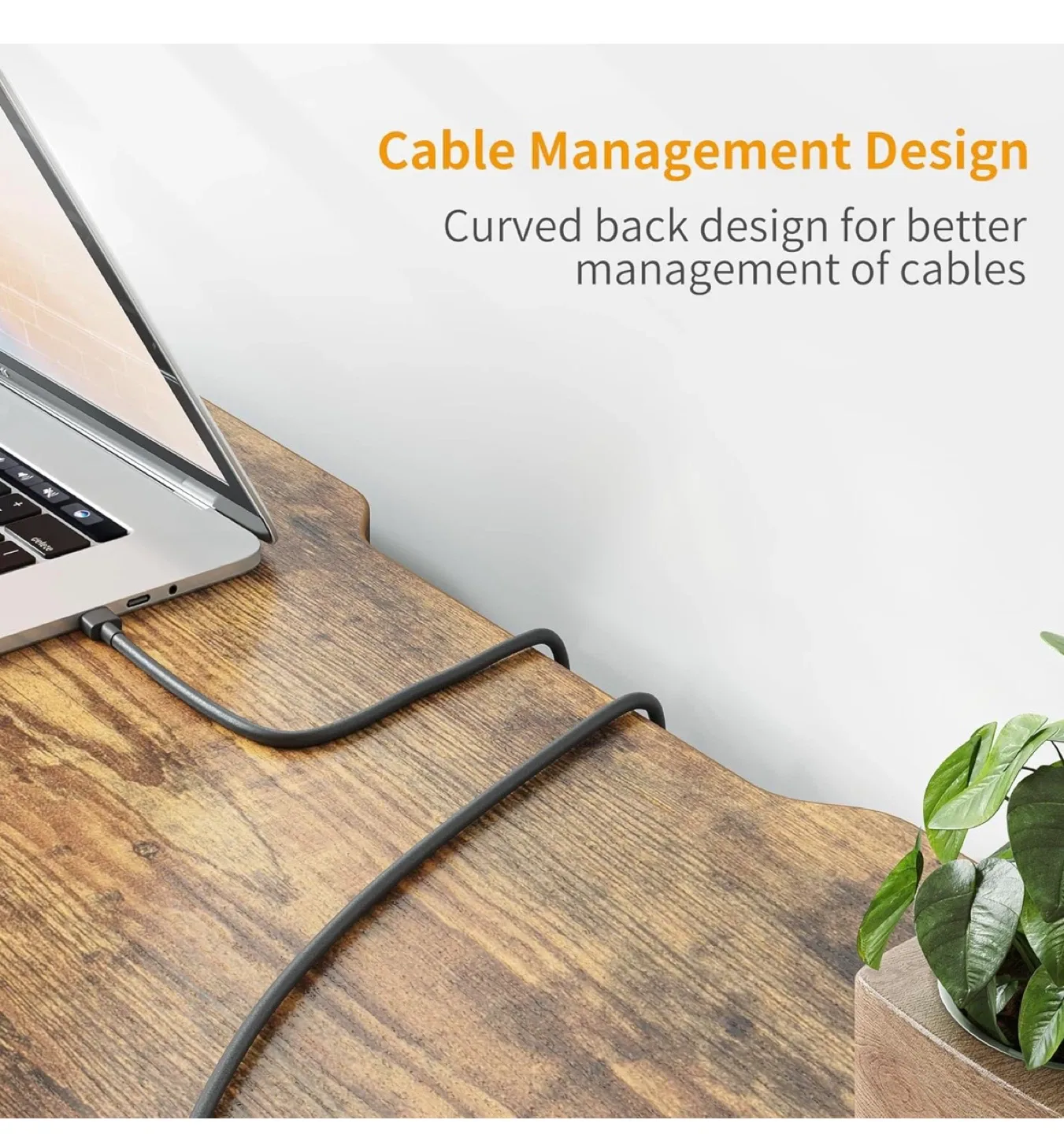 Rustic Brown Computer Desk with Storage image indicator(5)