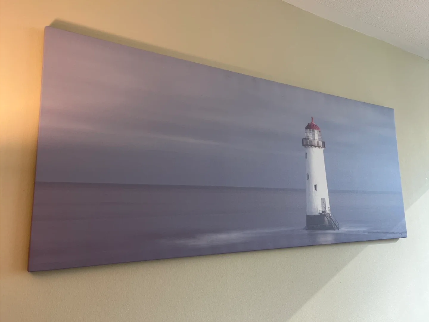 Serene and calming lighthouse landscape painting image indicator(2)