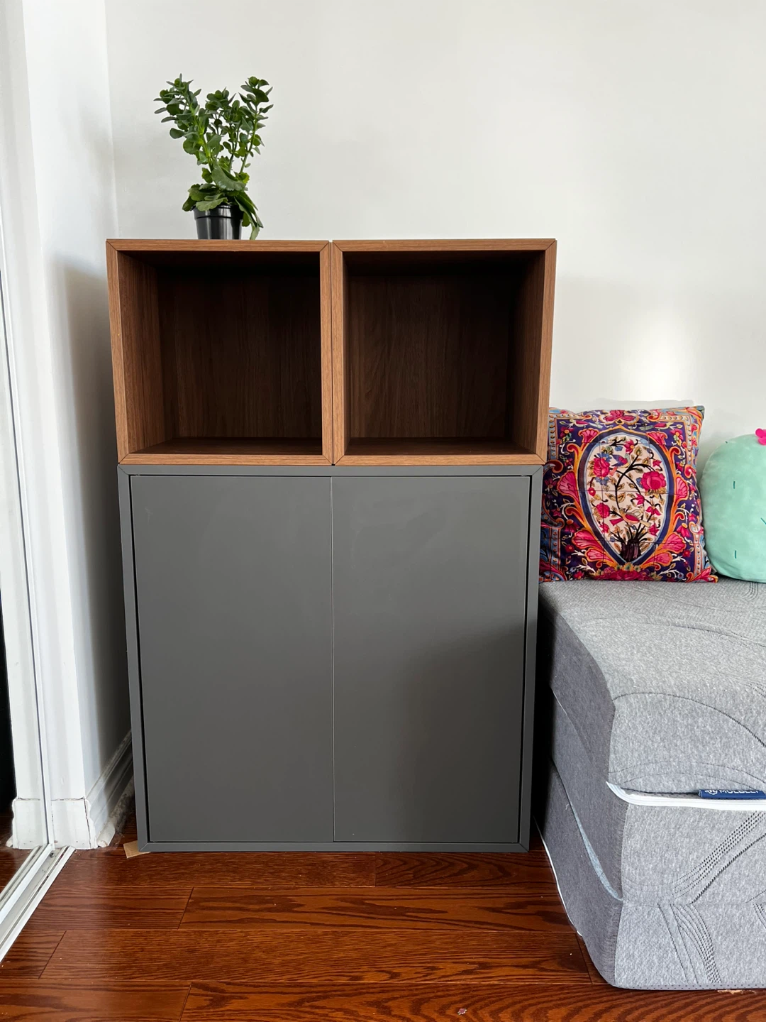IKEA EKET Storage Combination - Dark Grey/Walnut - photo 2