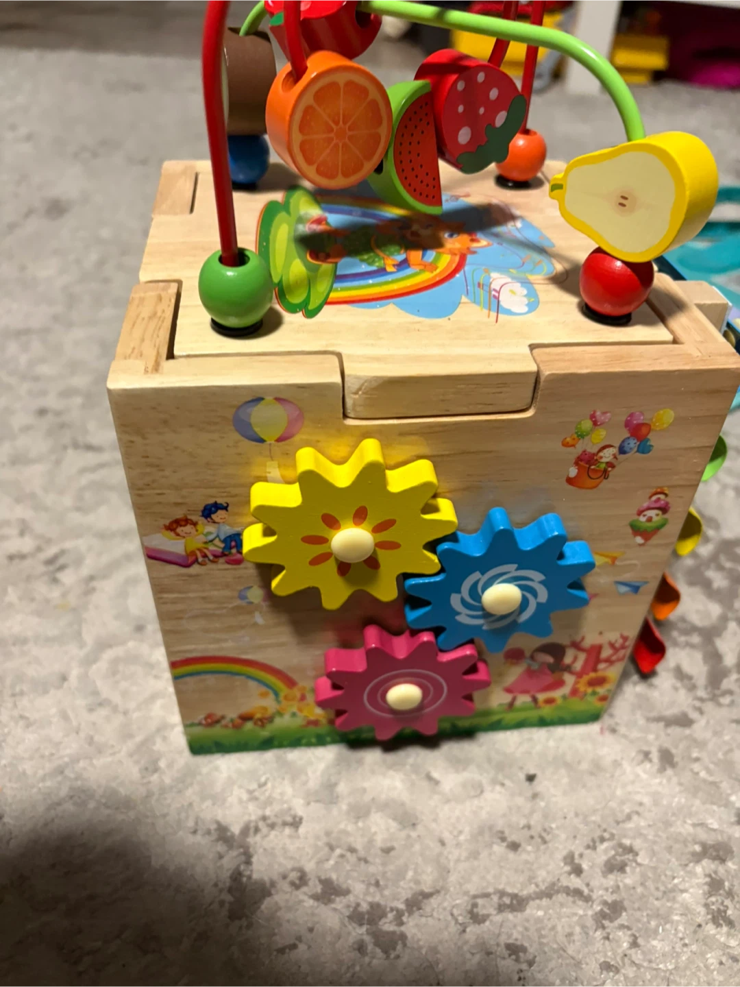 Wooden Activity Cube Toy - photo 2