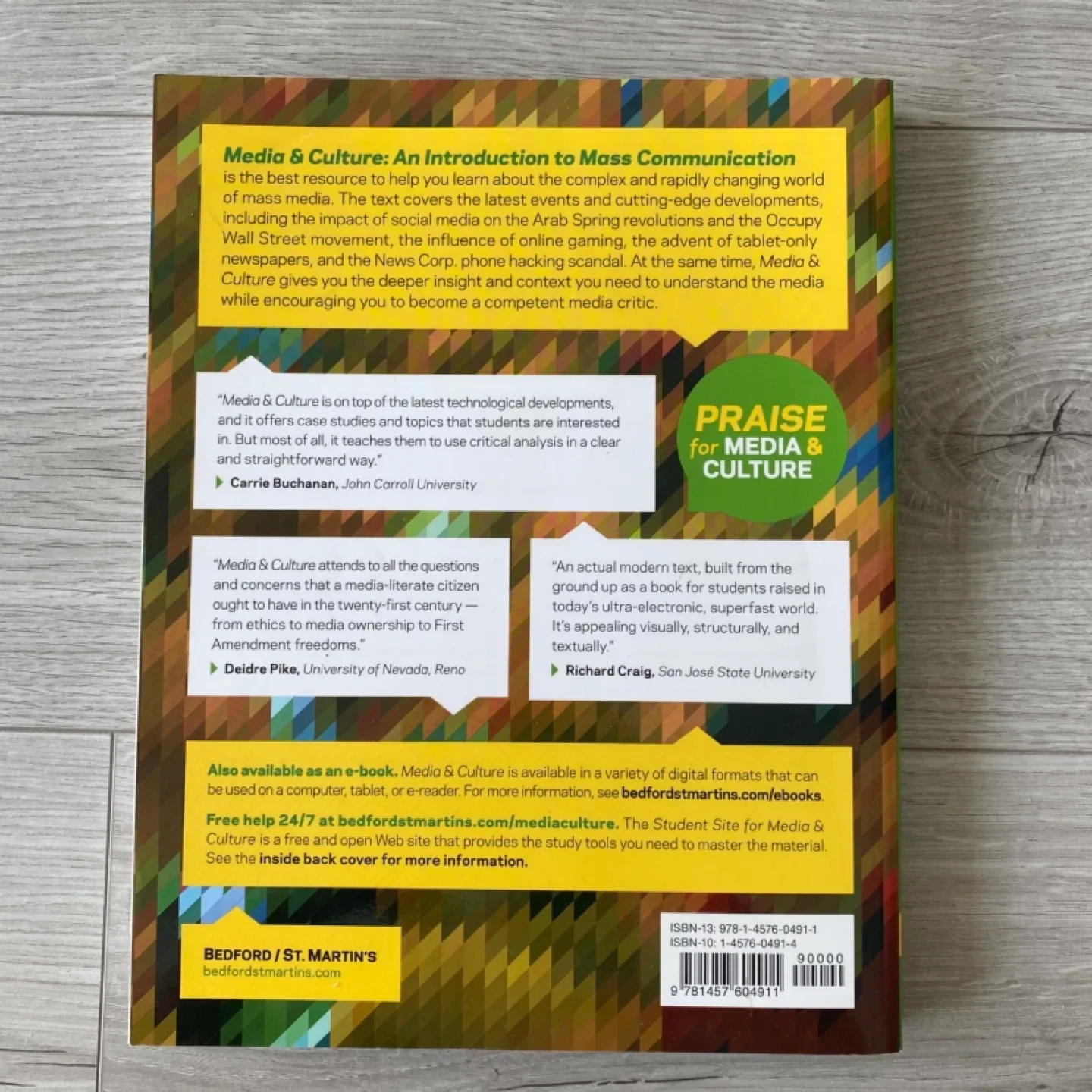 Textbook “Media & Culture”, 8th edition, 2013 image indicator(3)