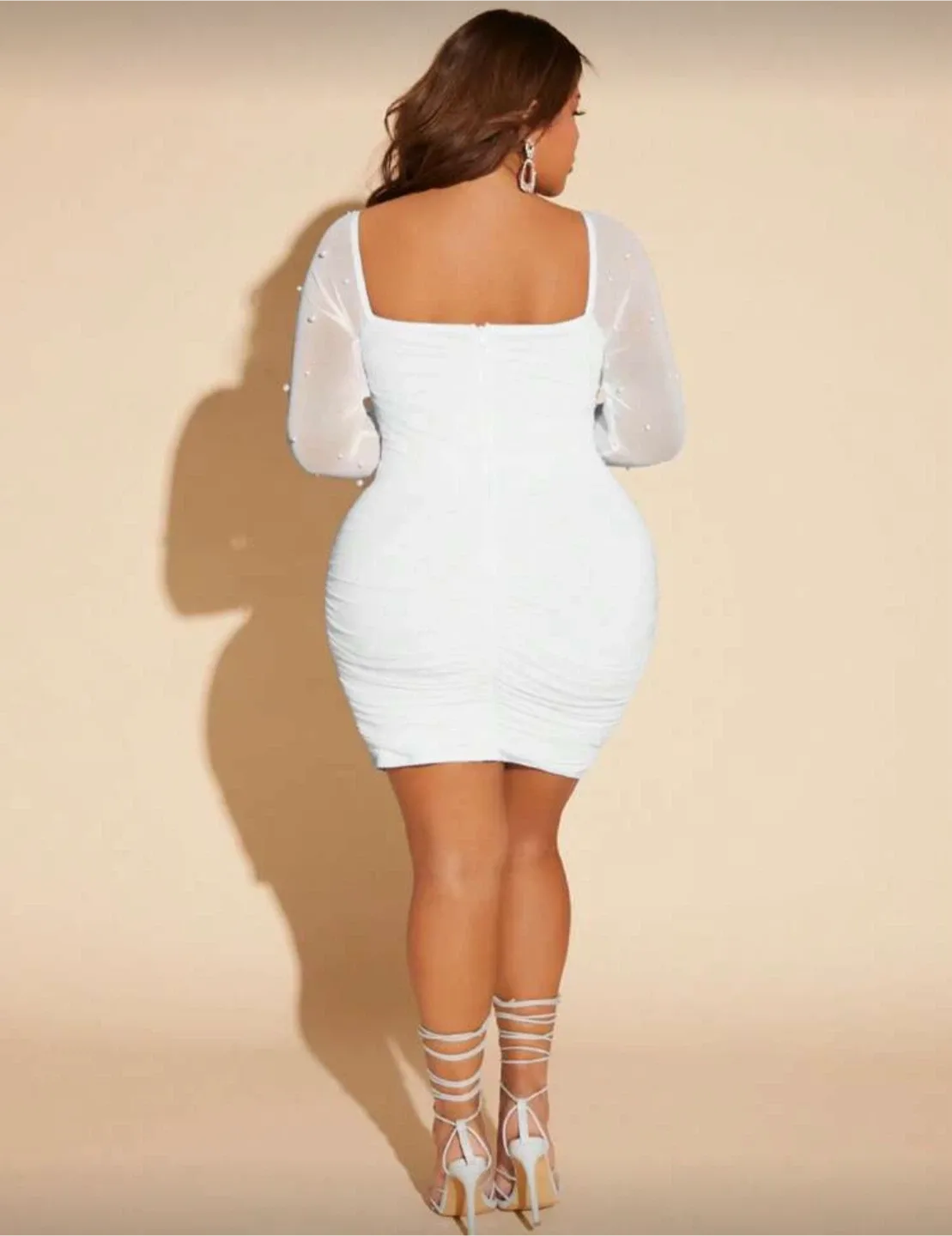 White Mini Dress image indicator(2)