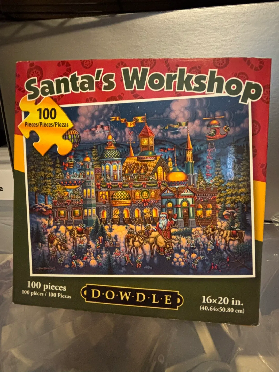 Dowdle Santa's Workshop 100 Piece Puzzle - 16x20 in (New) thumbnail