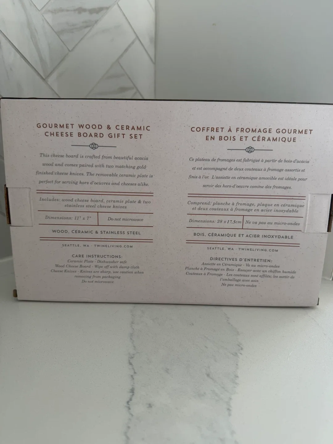 Twine Living Co. Cheese Board Gift Set - New image indicator(2)