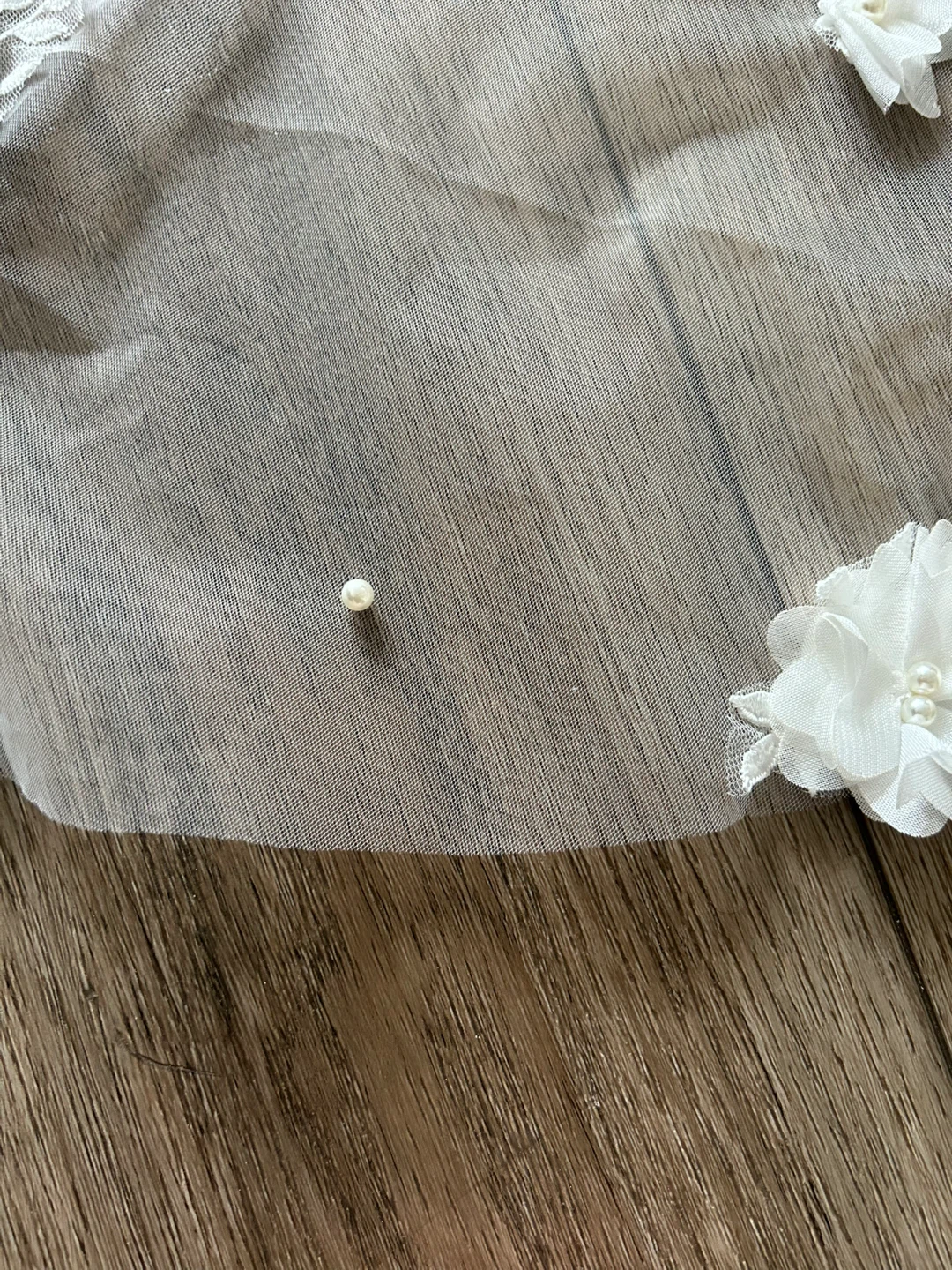 White Floral Wedding Veil - photo 5