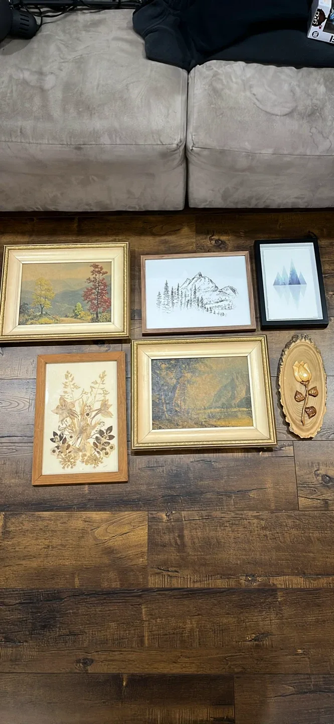 Assorted Wall Art - Framed Prints & Carved Wood thumbnail