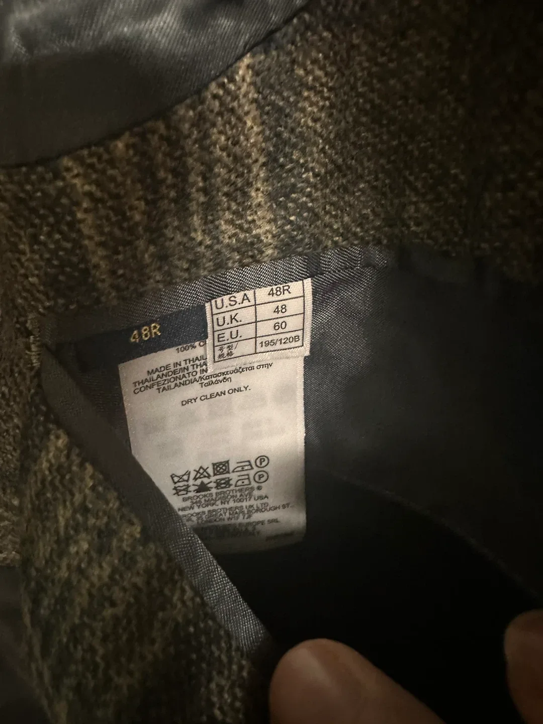 Brooks Brothers Regent Plaid Blazer Size 48R image indicator(3)