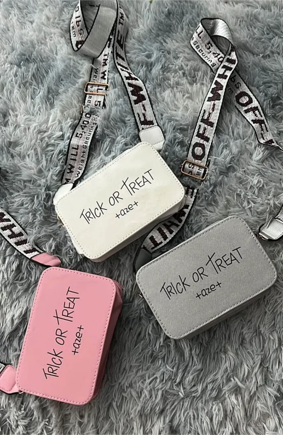 Pink Trick or Treat +aze+ Crossbody Bag thumbnail