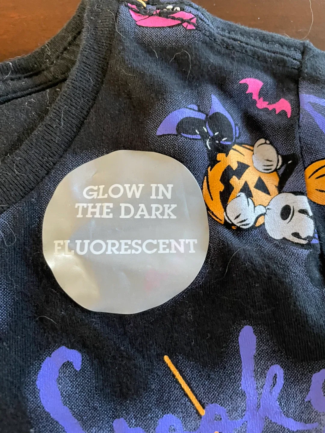Disney Halloween Glow in the Dark Tee - Size L (10/12) image indicator(2)