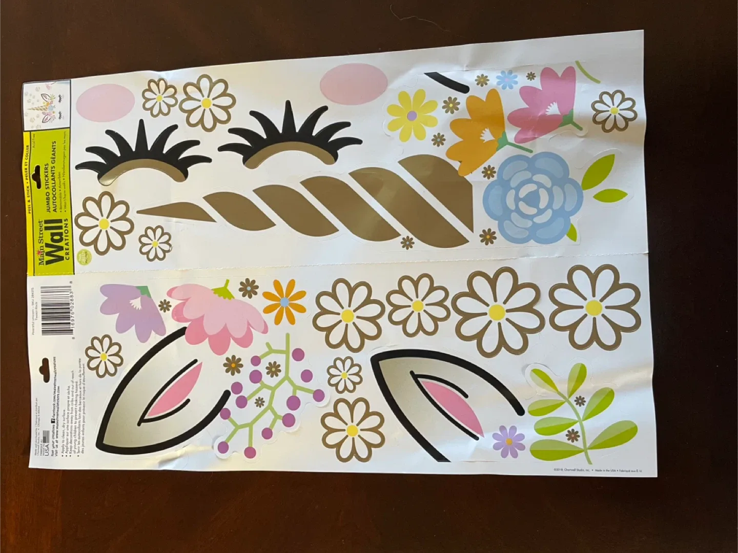 Main Street Wall Creations Unicorn Jumbo Stickers image indicator(2)