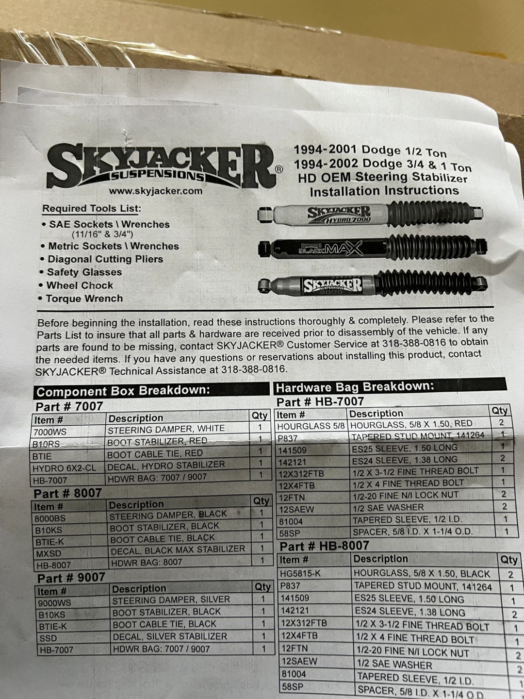 Skyjacker Steering Stabilizer Kit - photo 2