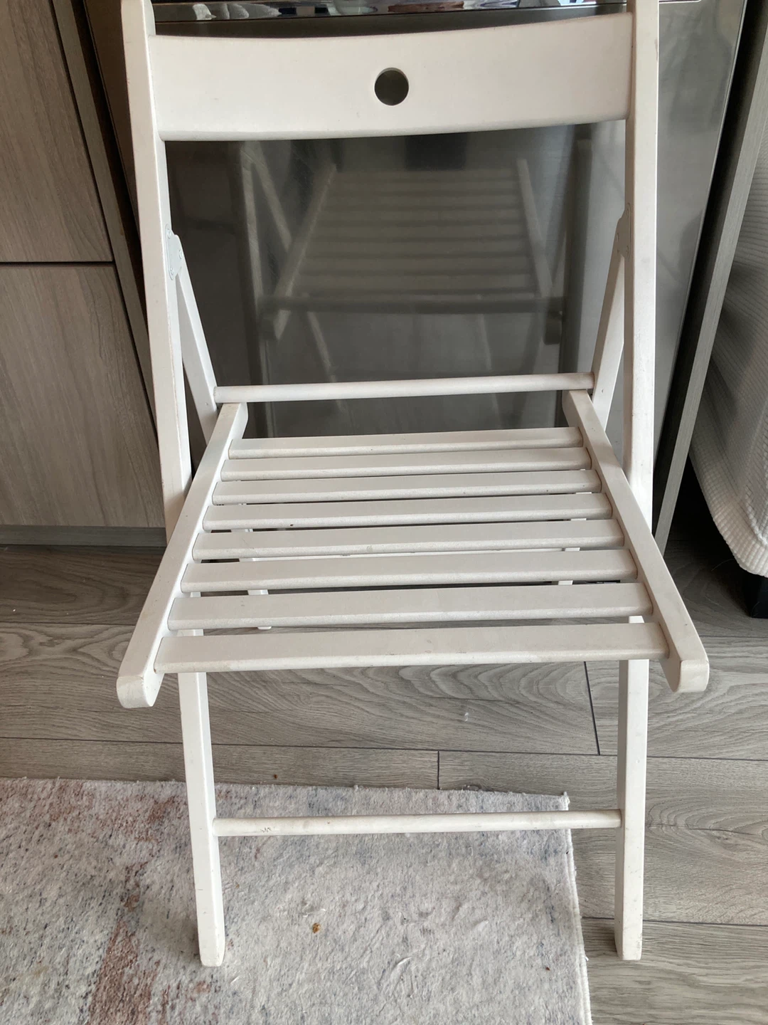 White Folding Chair x2