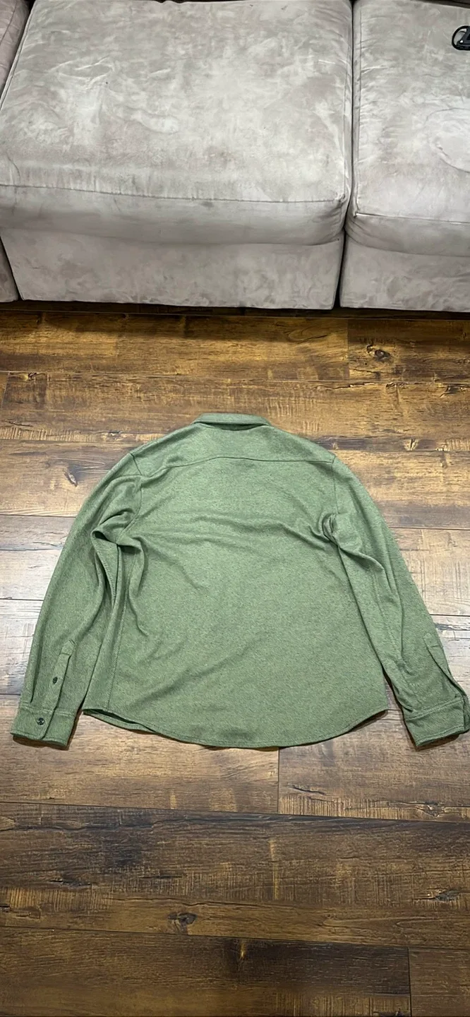 Old Navy Olive Green Long Sleeve Shirt - Size L image indicator(2)