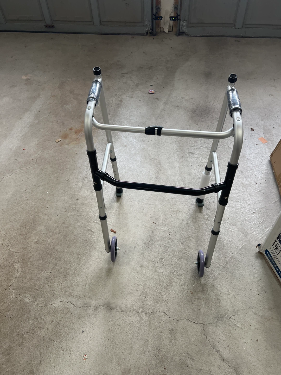 Adjustable Folding Walker with Wheels