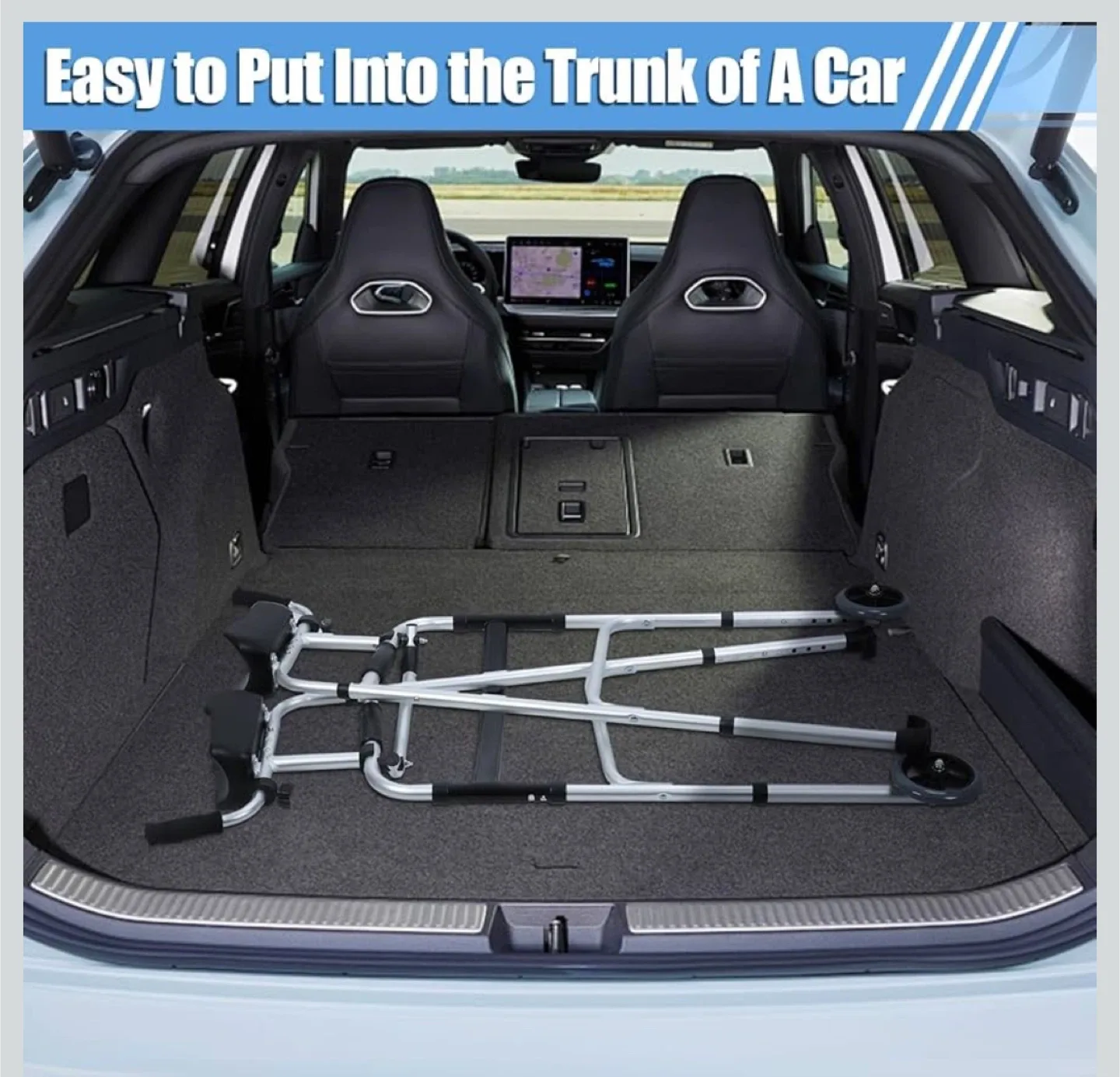 Adjustable Folding Walker with Wheels image indicator(7)