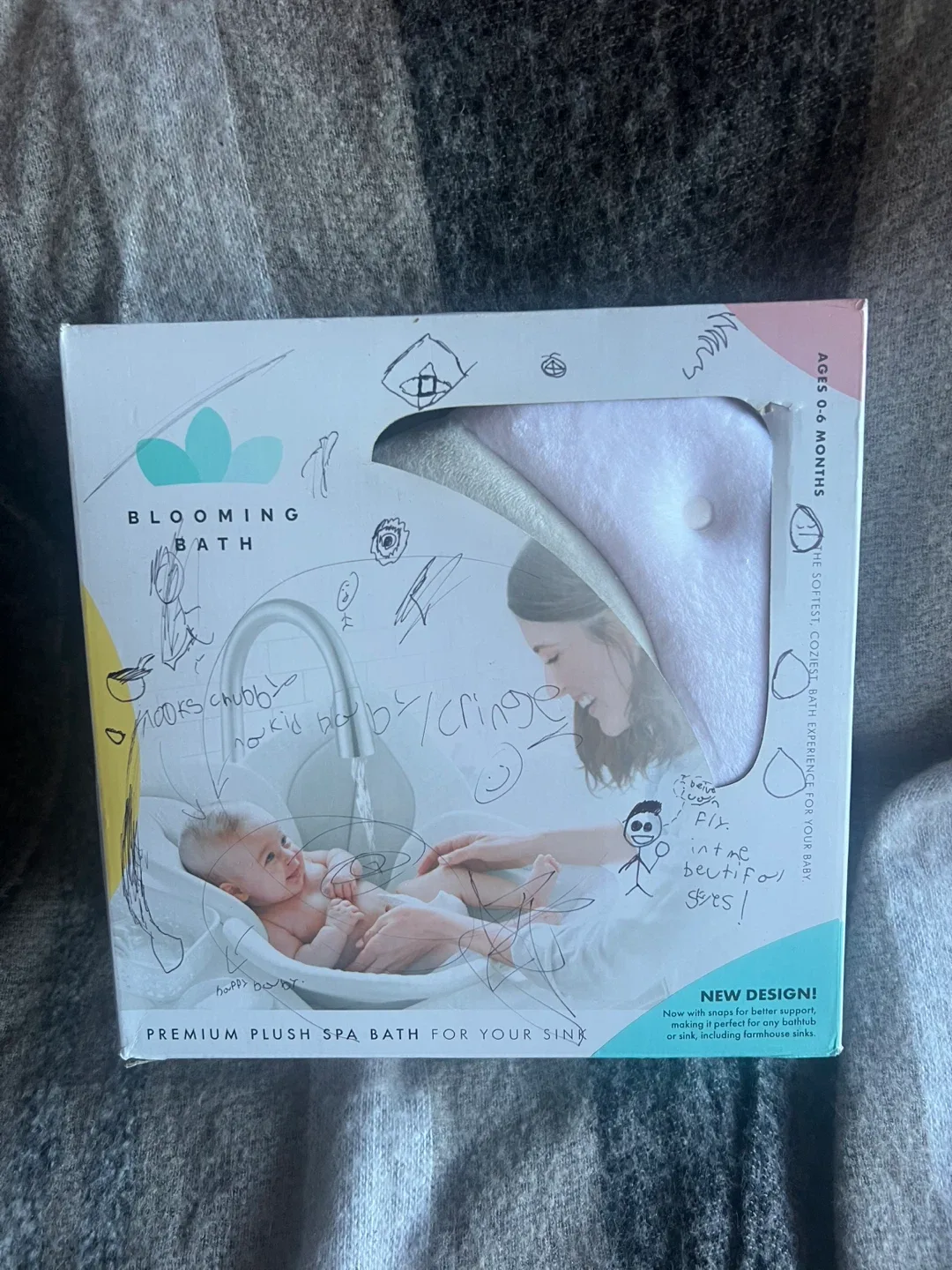 Blooming Bath Premium Plush Spa Bath - Ages 0-6 Months image indicator(2)