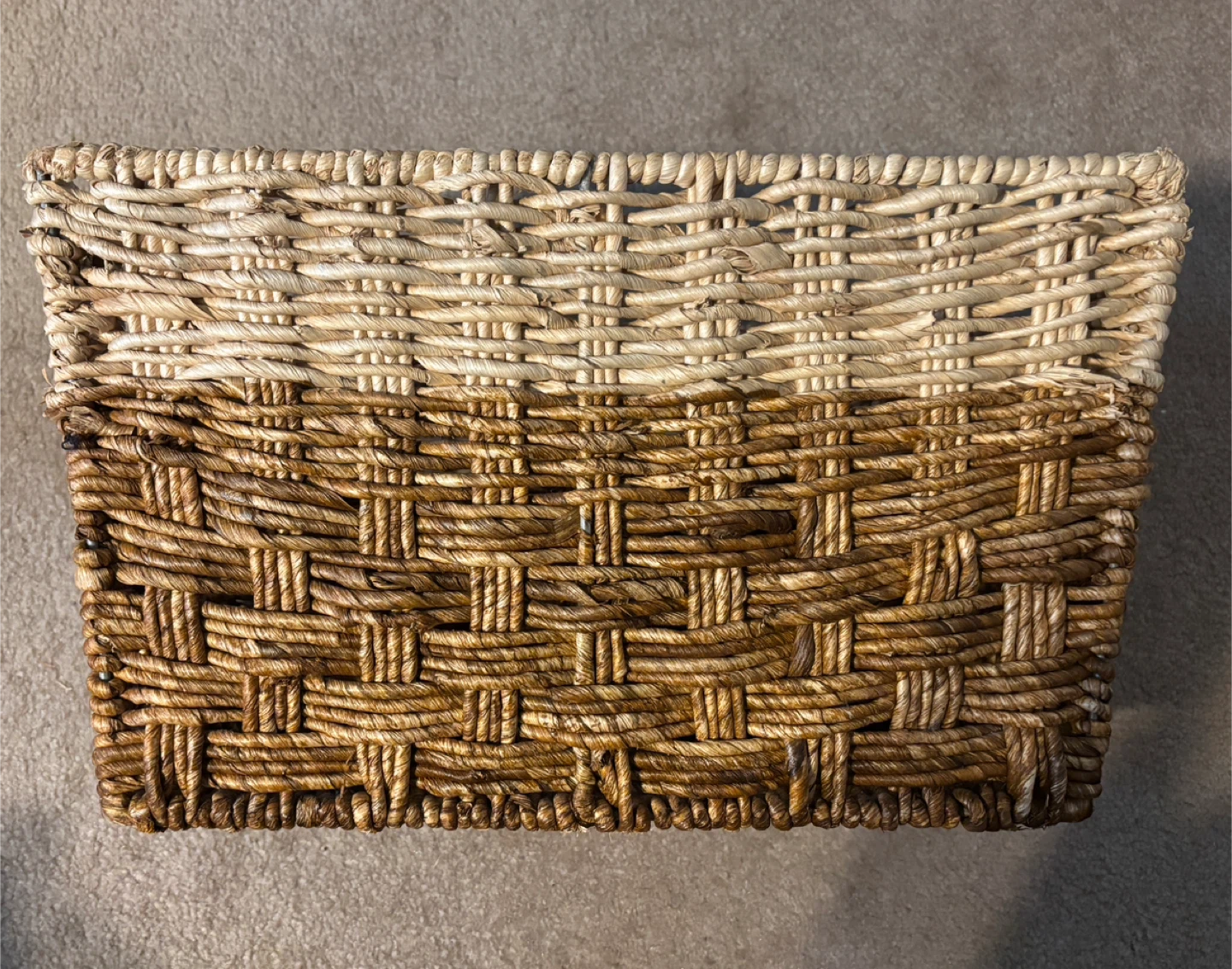 Beautiful Woven Storage Basket (L17”, B10”, H10”) - photo 2