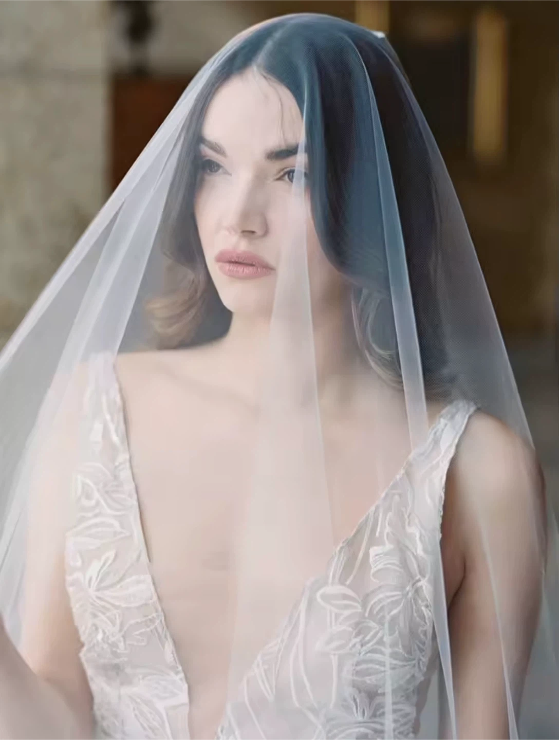 Wedding Veil with blusher - photo 4