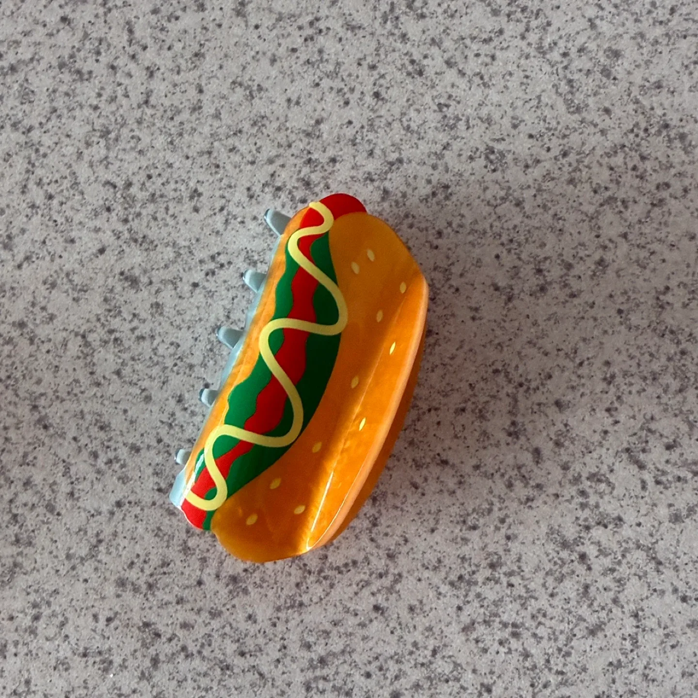 Hotdog & Floral Hair Claw Clips - Set of 2 image indicator(3)