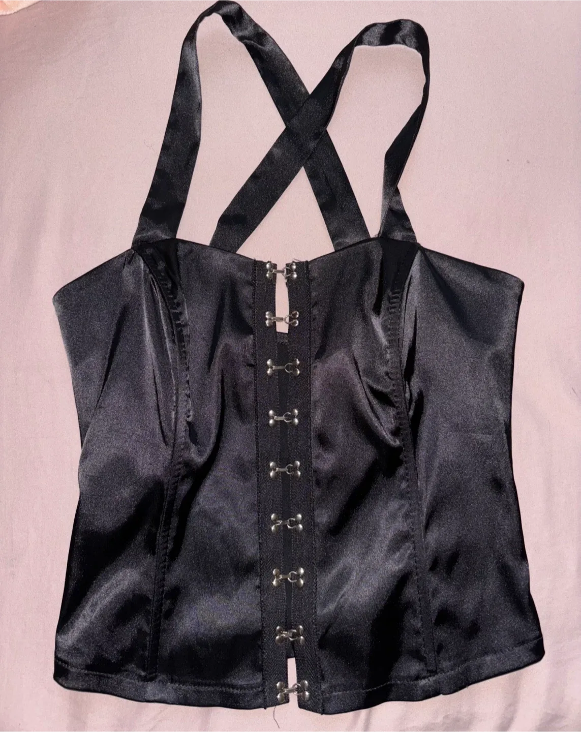 90’s Black Corset Top