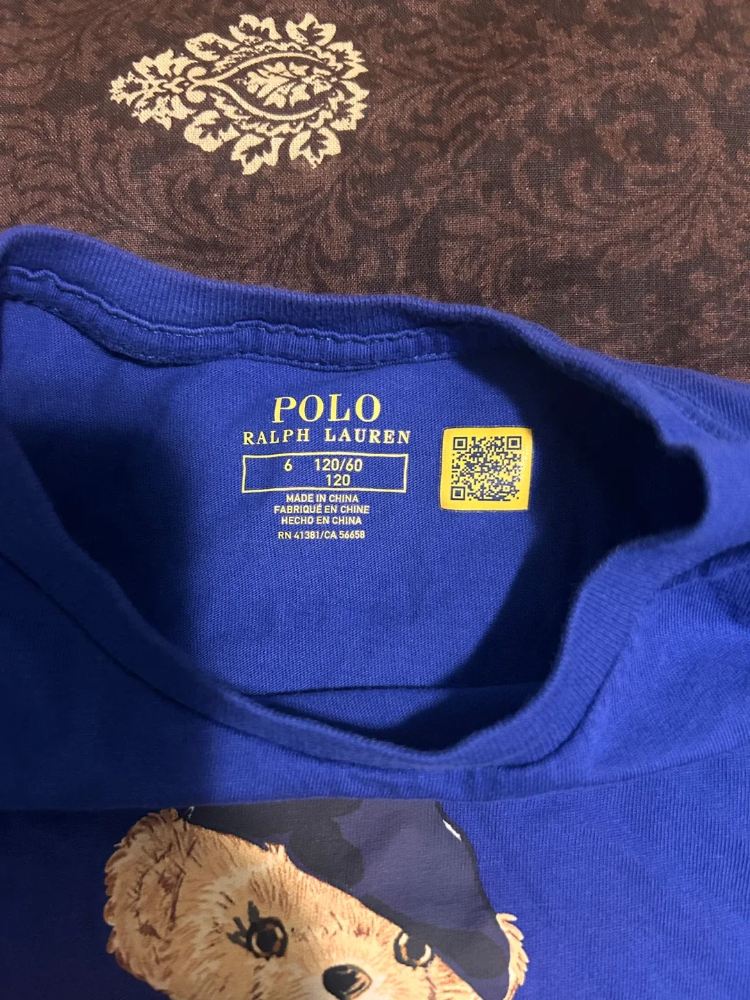 Polo Ralph Lauren Kids Bear Tee - Size 6 image indicator(2)