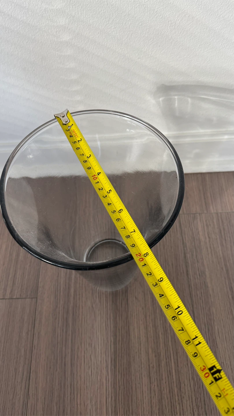 Clear Glass Vase, 15 inches tall - photo 3
