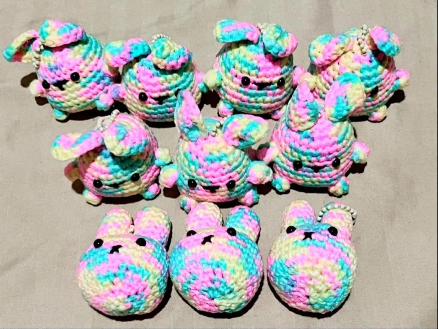 Handmade Crochet Doll Keychains/Pen Toppers image indicator(6)