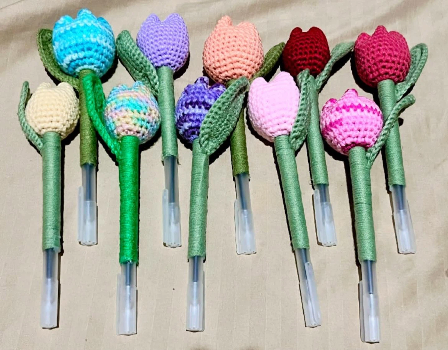 Handmade Crochet Doll Keychains/Pen Toppers - photo 3