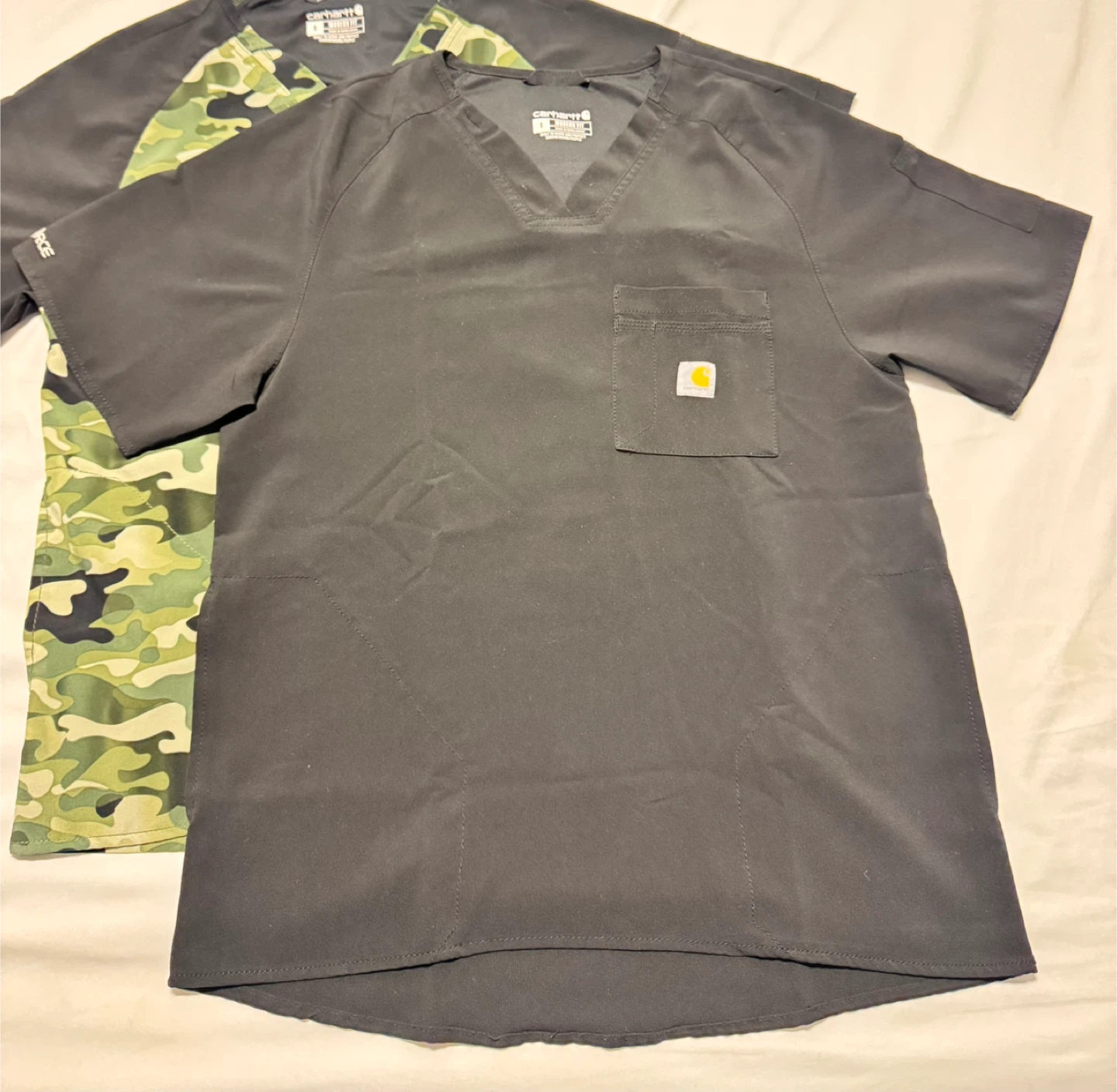 Carhartt & Fit White Cross Scrub Tops - photo 2